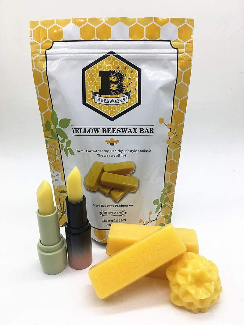 BEESWORKS Yellow Beeswax Bars (12 oz) | 100% Pure, Cosmetic Grade, Triple-Filtered Beeswax for DIY Skin Care, Lip Balm, Lotion and Candle Making (1 oz Bars - 2 Packages of 6) - Image 5